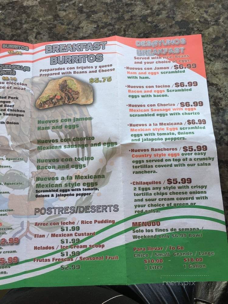 David's Burrito Express - Hoffman Estates, IL menu_pic