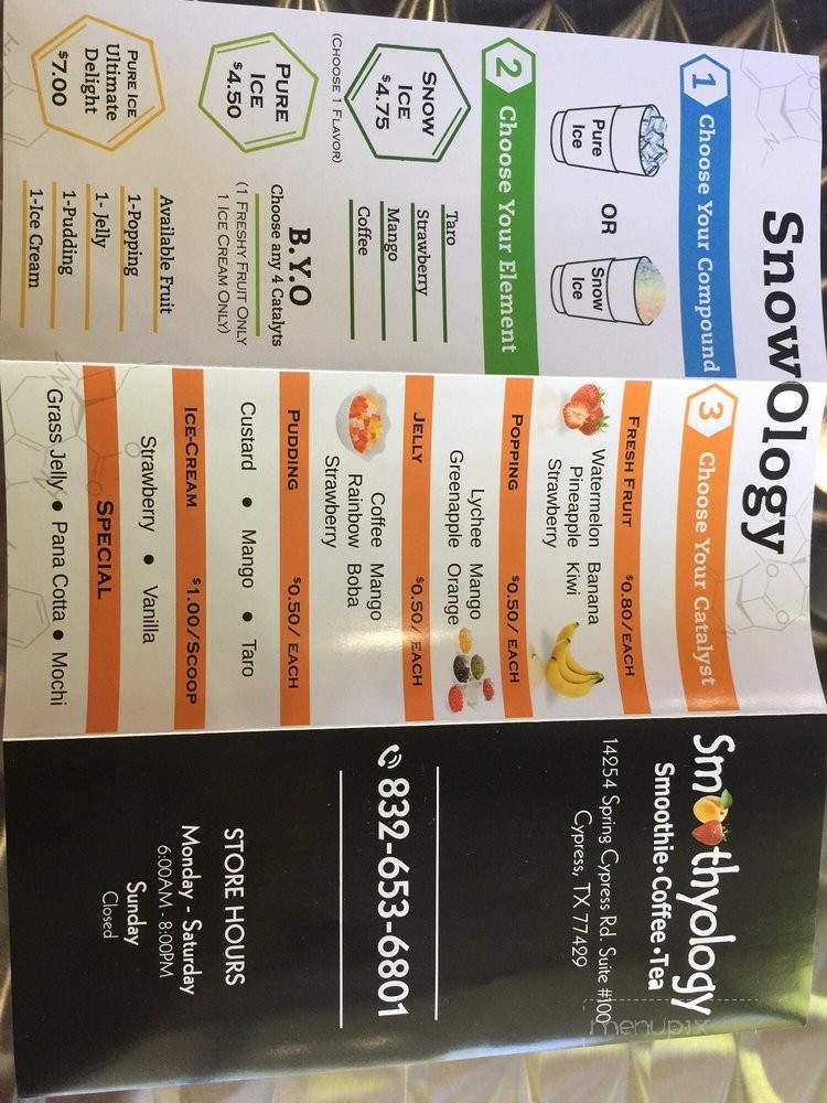 Smoothyology - Cypress, TX menu_pic