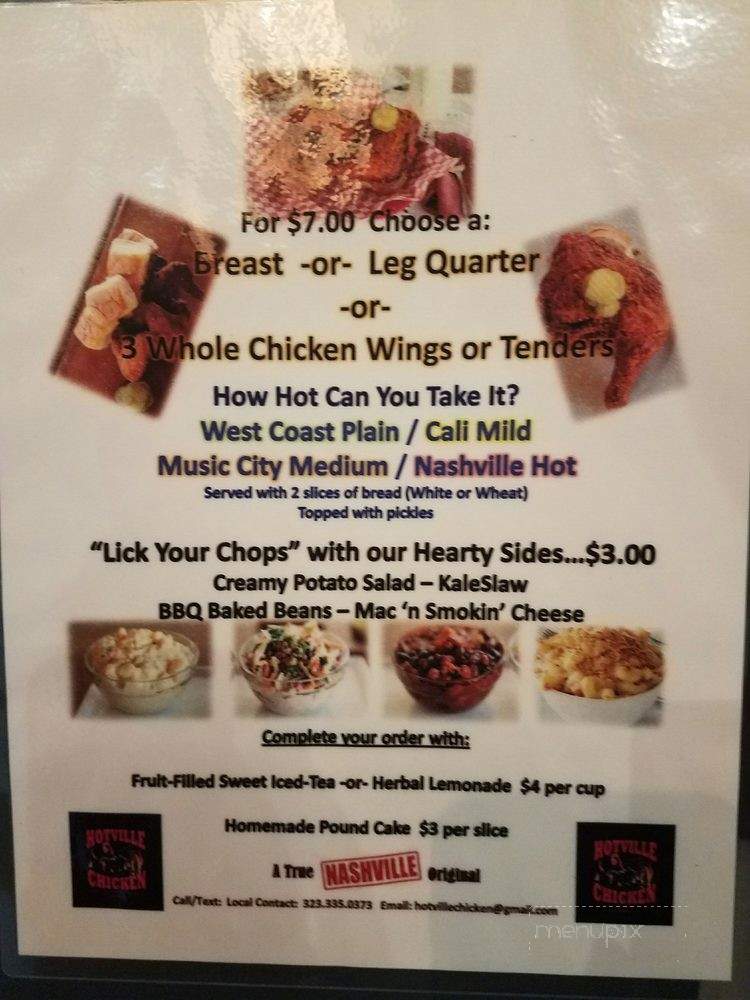Hotville Chicken & Chops - Los Angeles, CA menu_pic