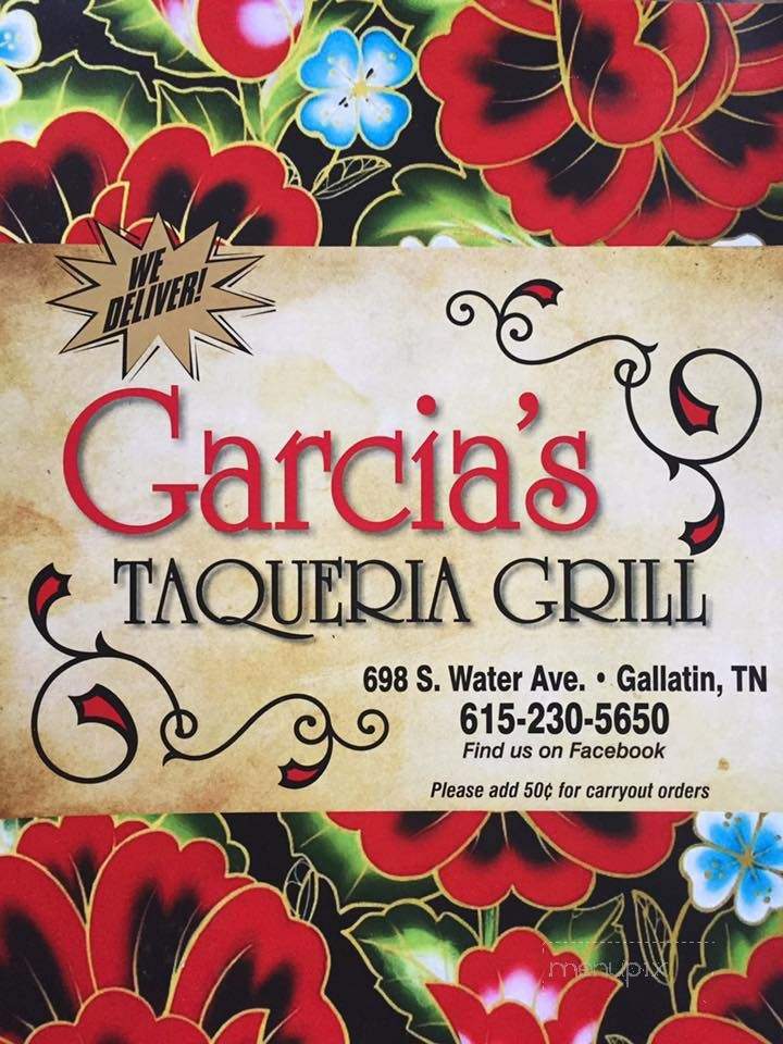 Garcia's Taqueria Grill - Gallatin, TN menu_pic
