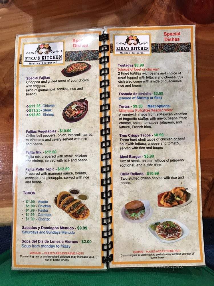 Kika's Kitchen - Bridgeton, MO menu_pic