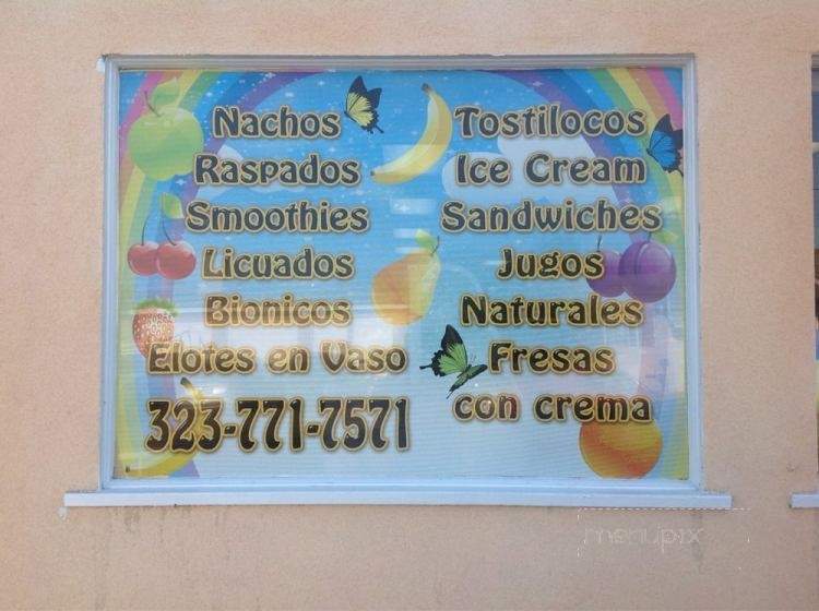 Anahi's Bionicos - Cudahy, CA menu_pic