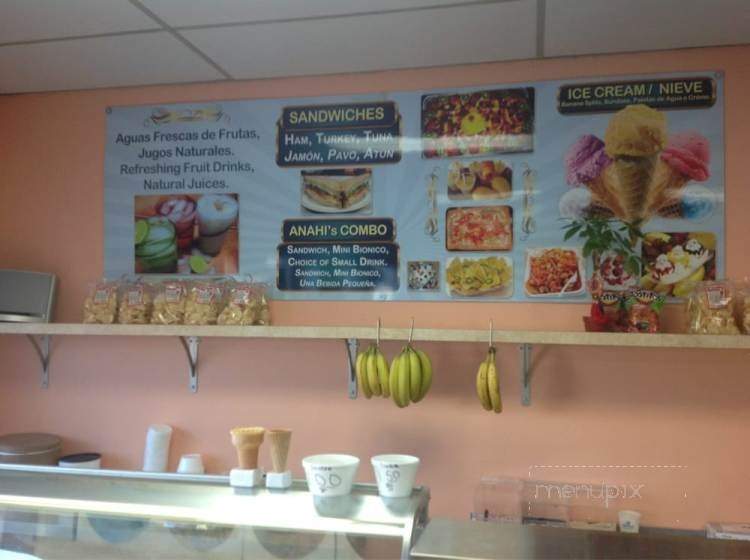 Anahi's Bionicos - Cudahy, CA menu_pic