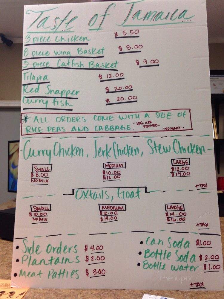 Taste of Jamaica - Lancaster, TX menu_pic