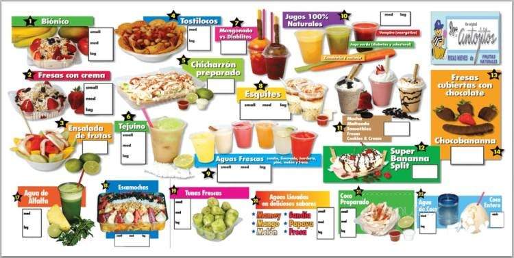 Jr's Antojitos - Vernon, CA menu_pic