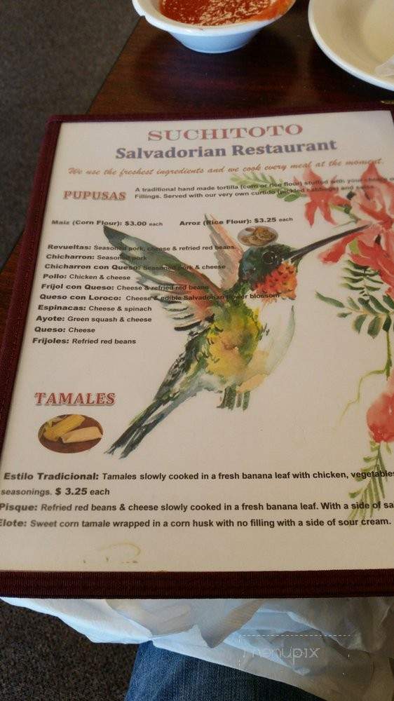 Pupuseria Suchitoto - Lynnwood, WA menu_pic