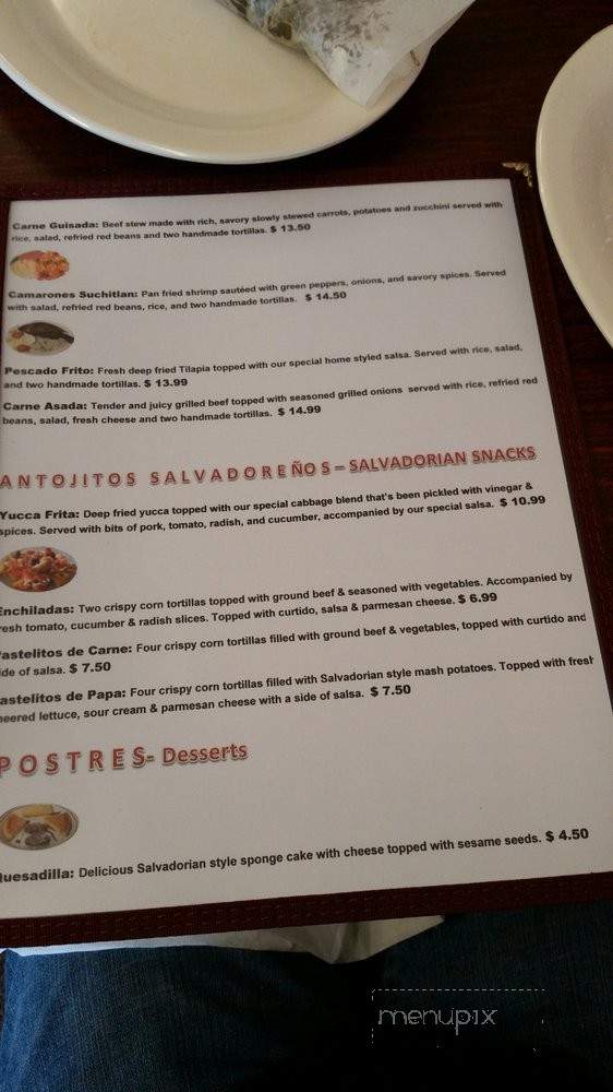 Pupuseria Suchitoto - Lynnwood, WA menu_pic