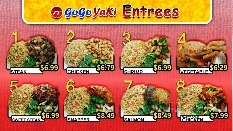 Gogo Yaki - Archdale, NC menu_pic