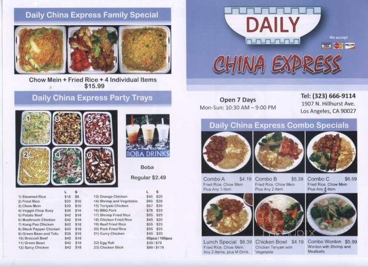 China Express - Los Angeles, CA menu_pic