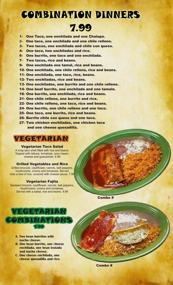 El Marichi Mexican Restaurant - Dickson, TN menu_pic