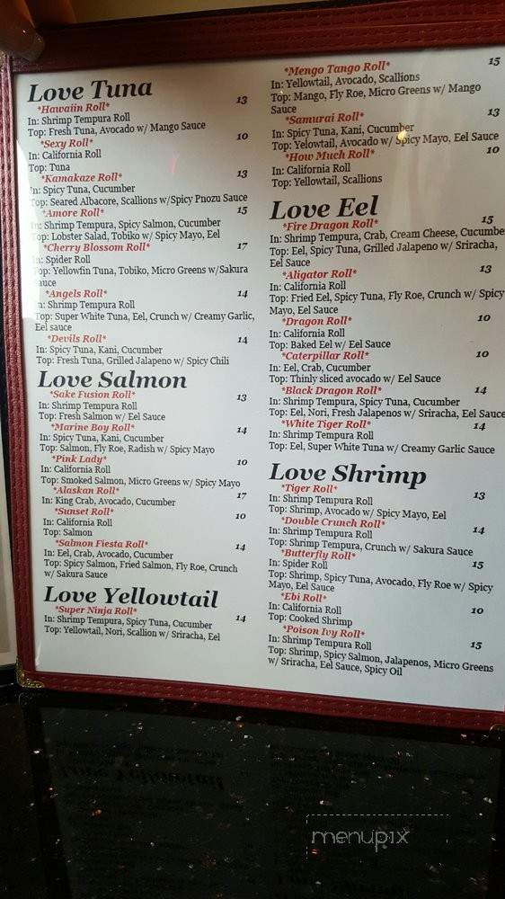 New Sakura Japanese Resturaunt - Medford, OR menu_pic