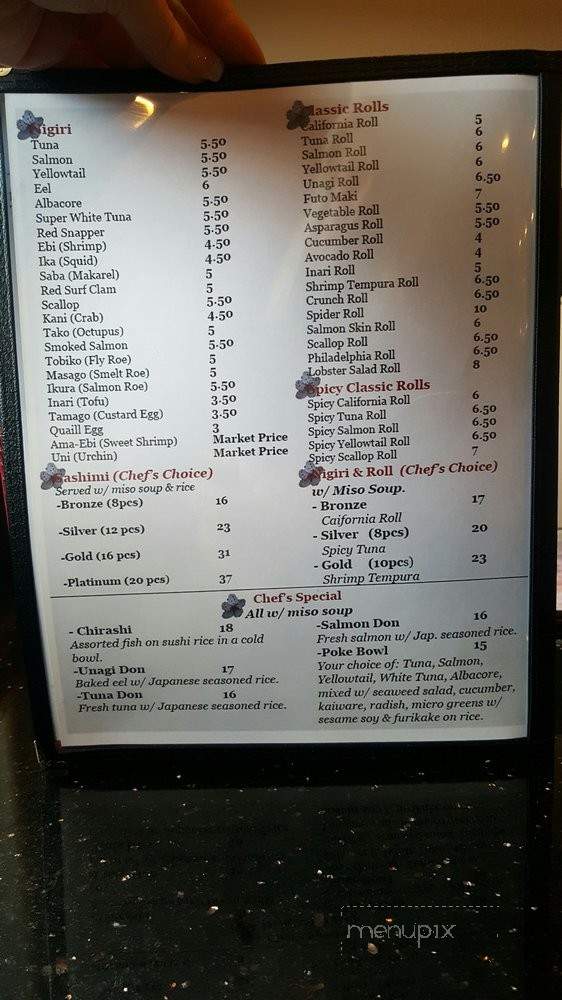 New Sakura Japanese Resturaunt - Medford, OR menu_pic