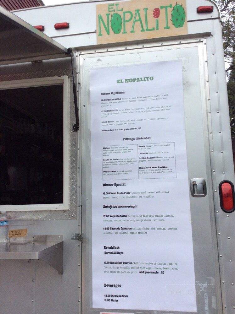 El Nopalito - Portland, OR menu_pic