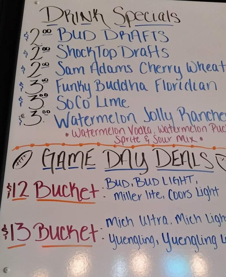 Whiskey Row - Melbourne, FL menu_pic