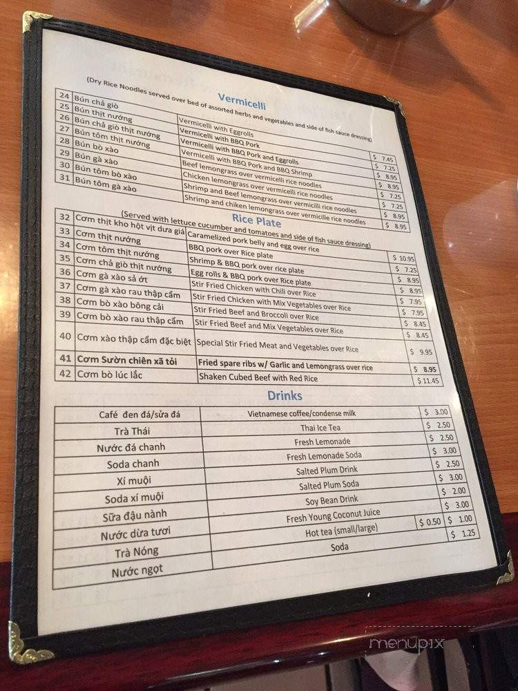 Hai Thanh Vietnamese Restaurant - Sacramento, CA menu_pic