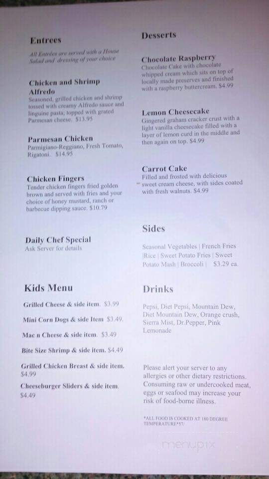Red Onion Bar & Grill - Monroe, OH menu_pic