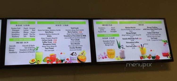 The Tea Zone & Fruit Bar - Mountain View, CA menu_pic