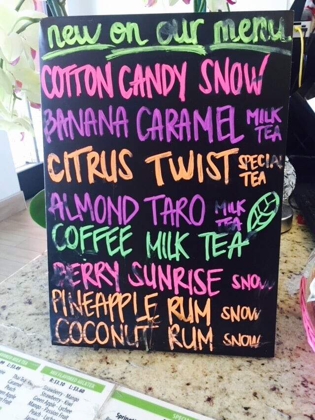 The Tea Zone & Fruit Bar - Mountain View, CA menu_pic