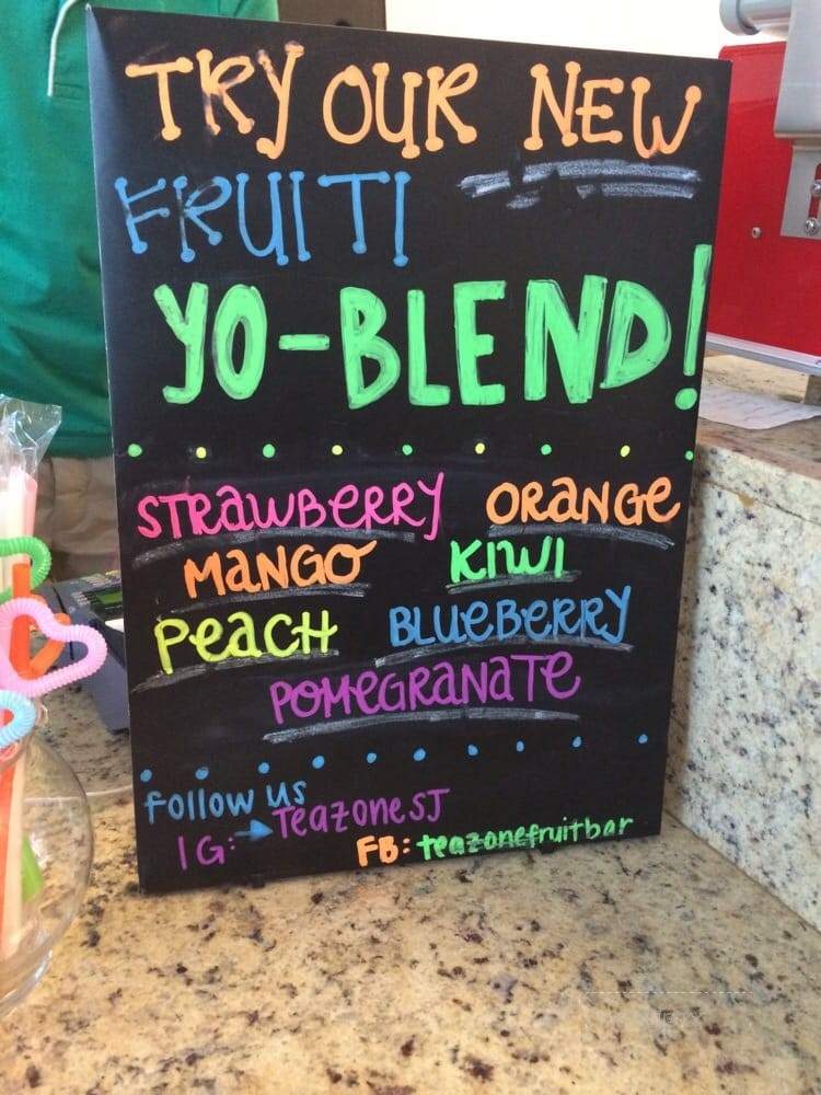 The Tea Zone & Fruit Bar - Mountain View, CA menu_pic