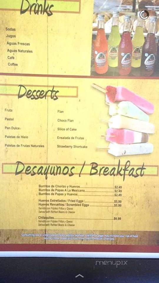 Chueys Taqueria - Zolfo Springs, FL menu_pic