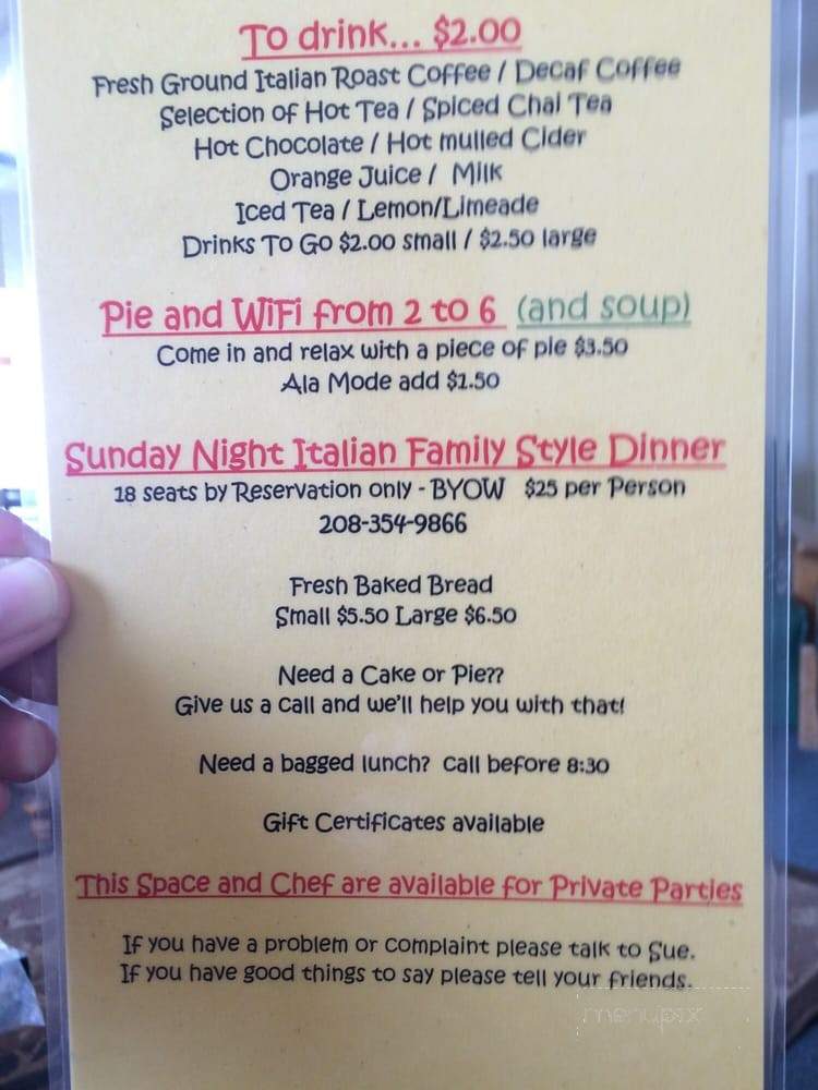 Cicero's A bistro & bakery - Driggs, ID menu_pic