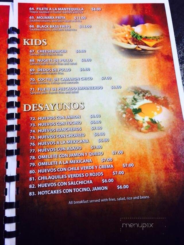 Salsa's Mexican restaurant - Seminole, TX menu_pic