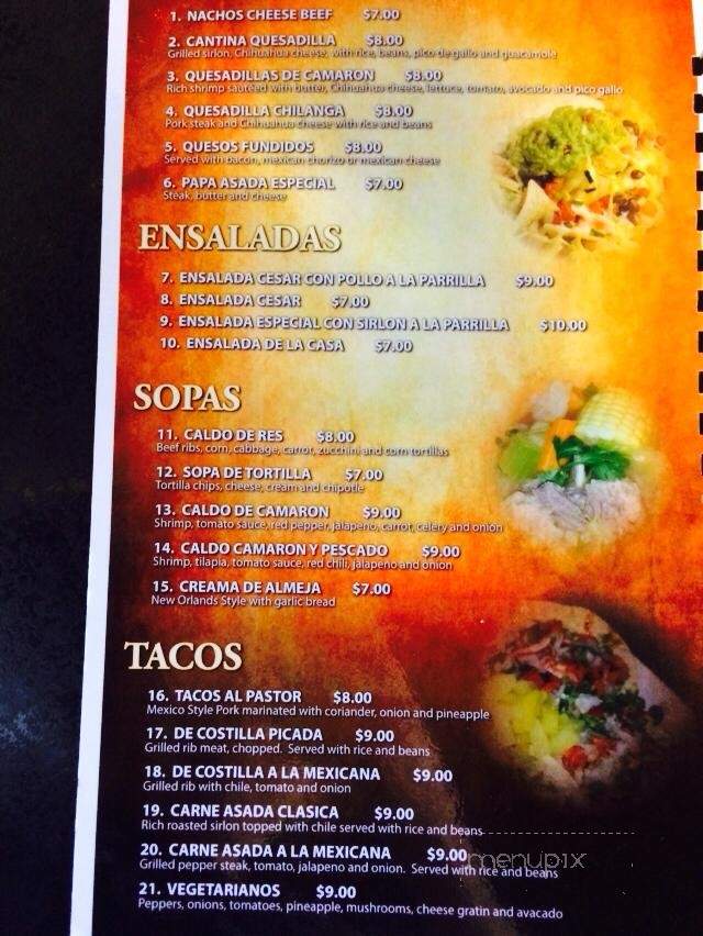 Salsa's Mexican restaurant - Seminole, TX menu_pic
