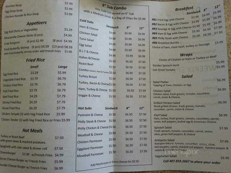 Mimi's Kitchen - Pine Castle, FL menu_pic