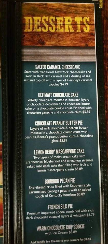 Wood Booger Grill - Norton, VA menu_pic