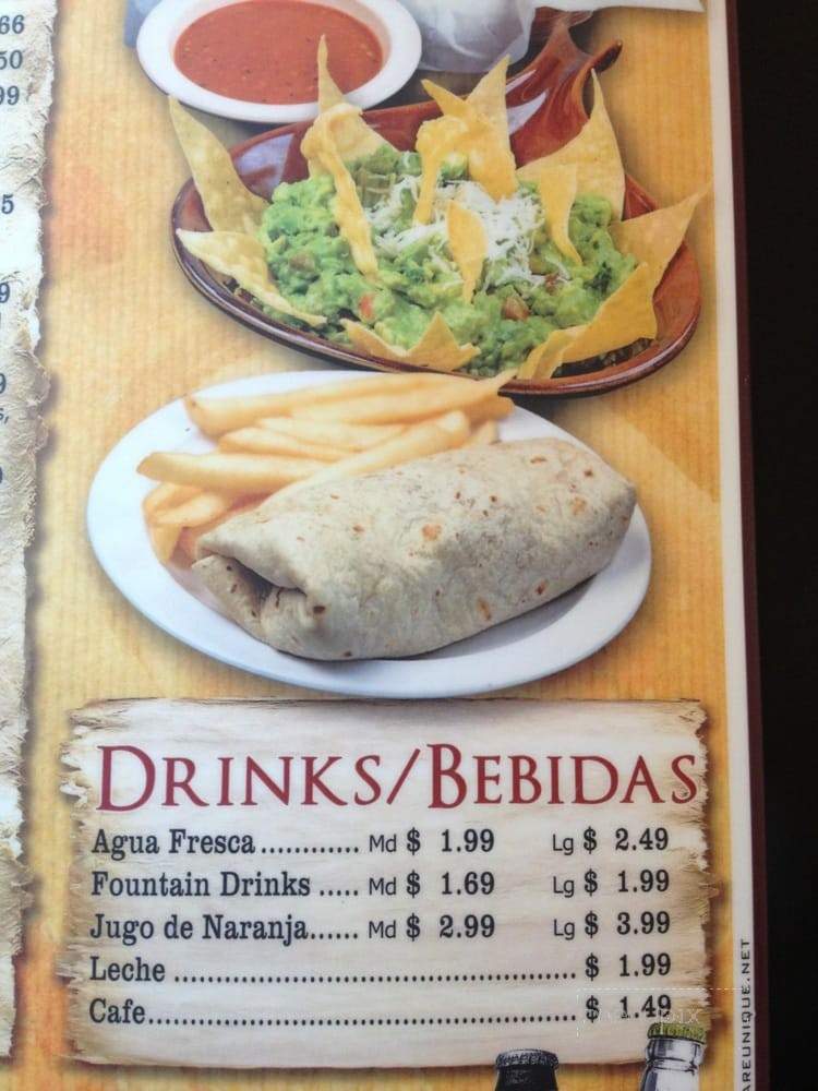 La Valentina Mexican Grill - Los Angeles, CA menu_pic