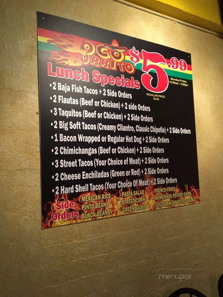 Loco Burrito - Norco, CA menu_pic