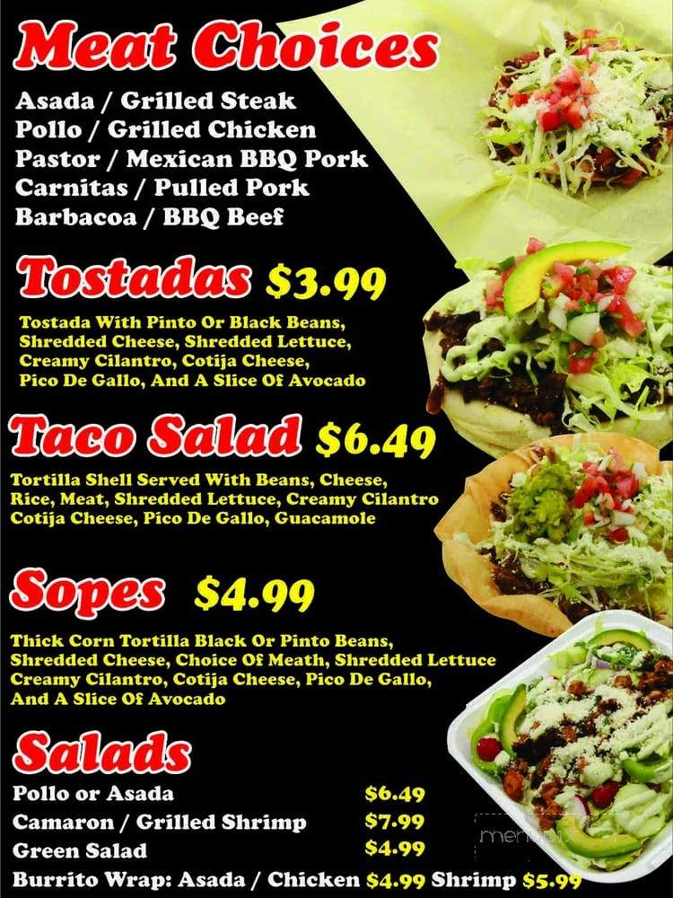 Loco Burrito - Norco, CA menu_pic