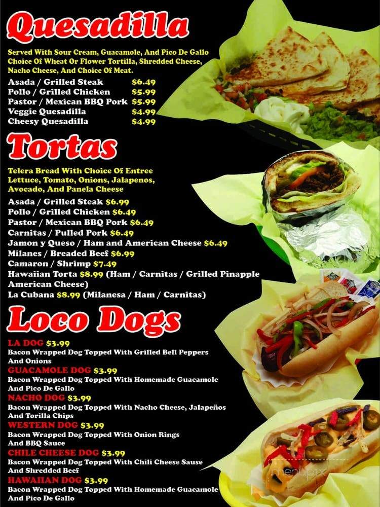 Loco Burrito - Norco, CA menu_pic
