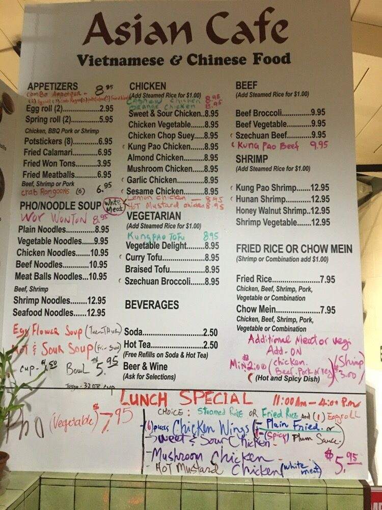 The Asian Cafe - Murphys, CA menu_pic