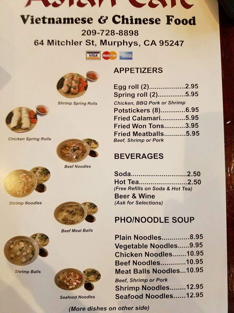 The Asian Cafe - Murphys, CA menu_pic