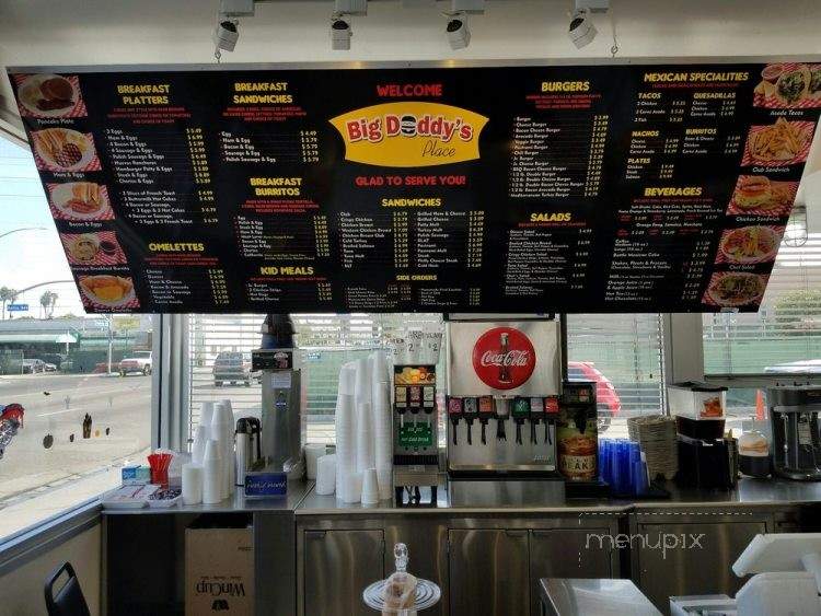 Big Daddy's Place - Long Beach, CA menu_pic