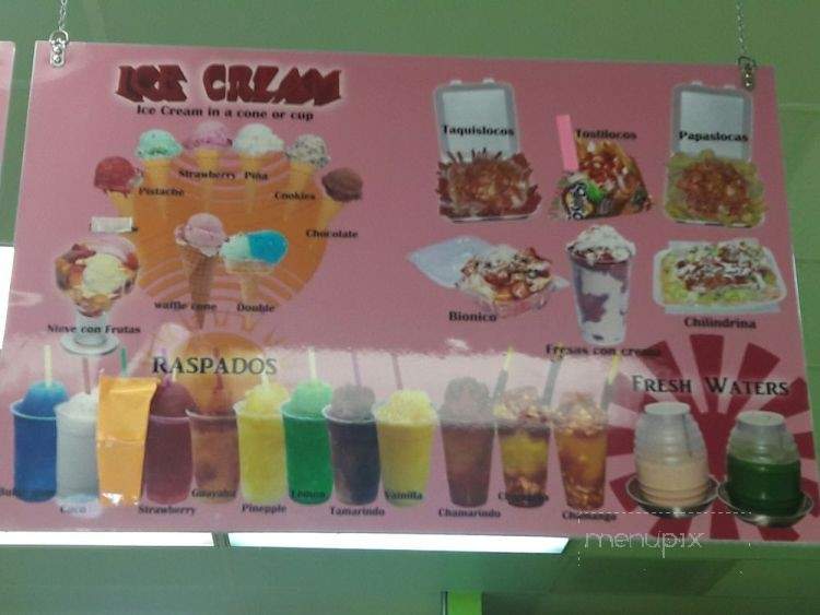 Yesy's Bionicos - Rosemead, CA menu_pic