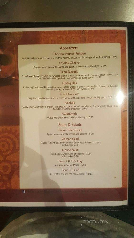 Cascabel - Angels Camp, CA menu_pic