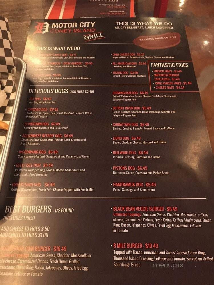 Motor City Coney Island Grill - Naples, FL menu_pic