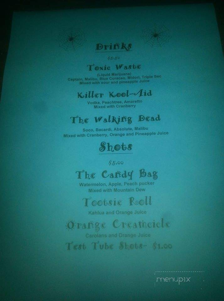 The Cove Bar & Grill - Addison, MI menu_pic
