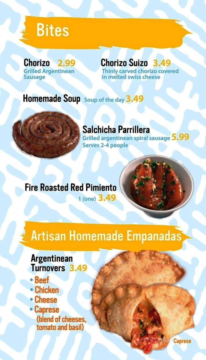 Carvera Argentinean Grill - Orlando, FL menu_pic