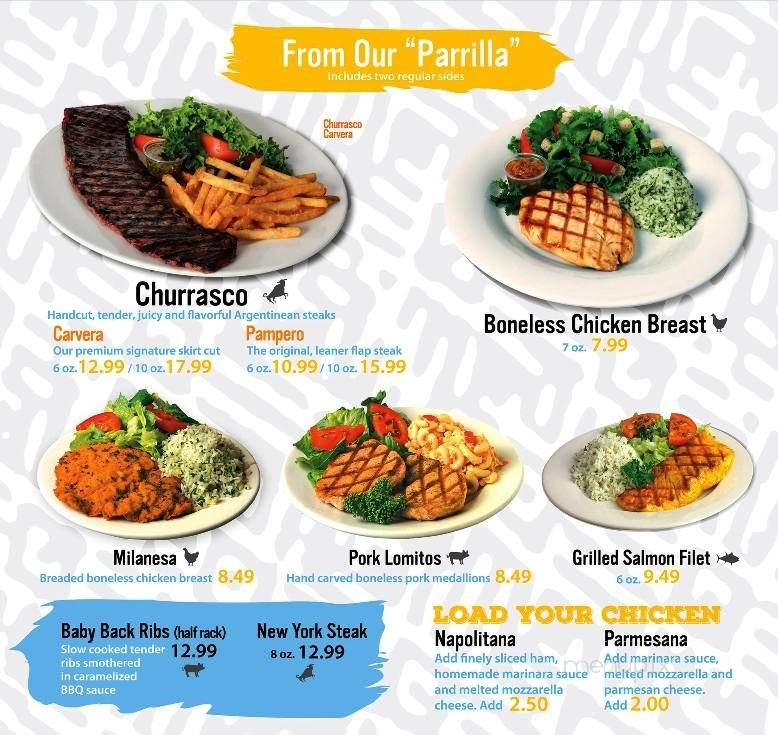 Carvera Argentinean Grill - Orlando, FL menu_pic