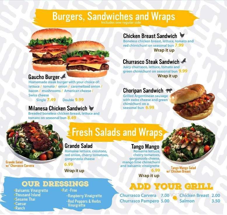 Carvera Argentinean Grill - Orlando, FL menu_pic