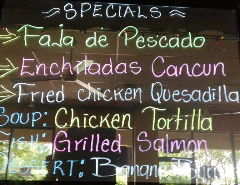 Garcia's Restaurante Mexicano - Franklin, TN menu_pic