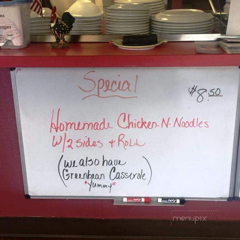 Cheryl's Country Diner - Parkersburg, WV menu_pic