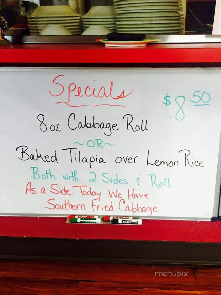 Cheryl's Country Diner - Parkersburg, WV menu_pic