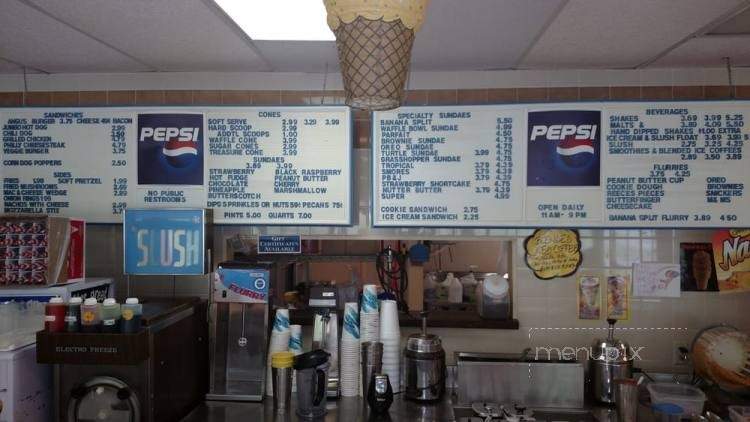 Park Place Ice Cream - Bedford, OH menu_pic
