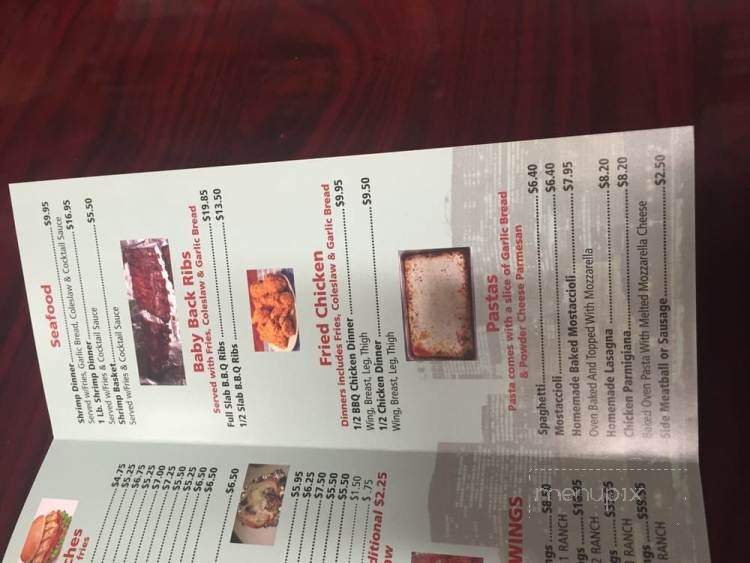 Benny's Pizza - Summit, IL menu_pic