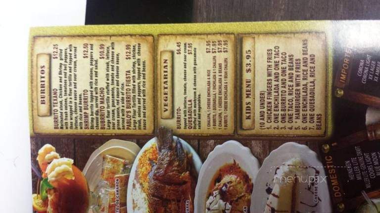 Los Potrillos - Scottsboro, AL menu_pic