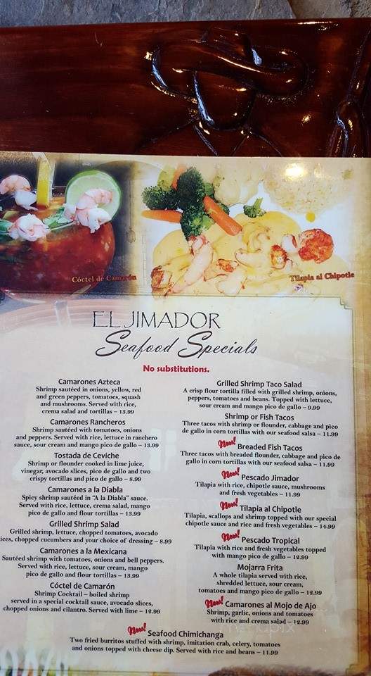 El Jimador Viejo - Anderson, SC menu_pic